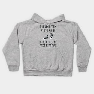 Running From Problems Kids Hoodie